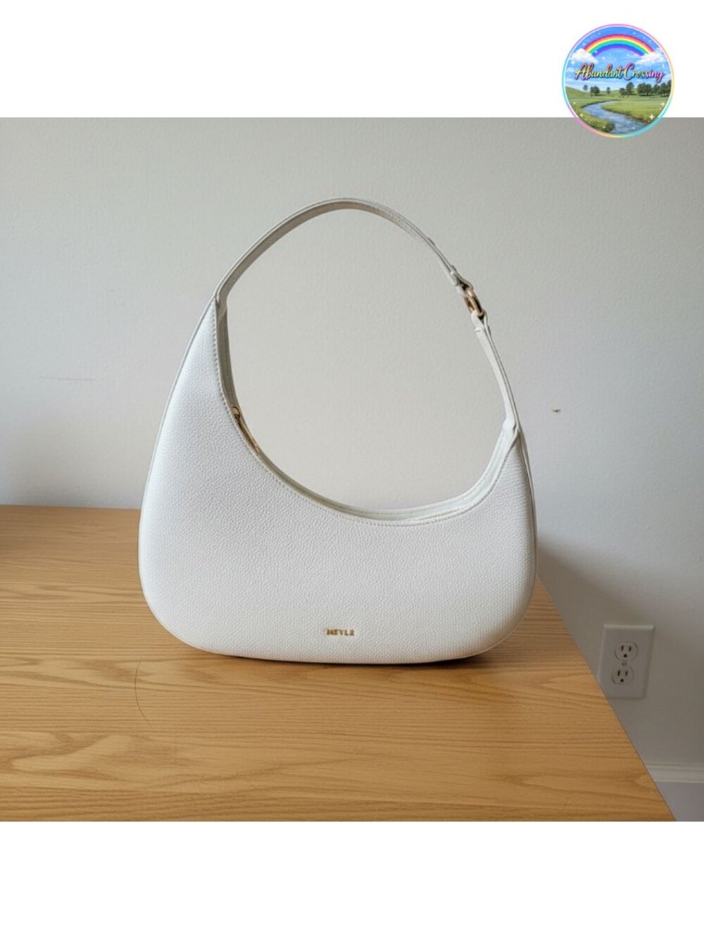 PU Leather Shoulder Bag Lightweight Zipper Closure Hobo Handbag